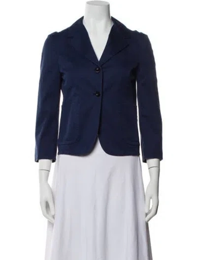Pre-owned Miu Miu Vintage 2010 Blazer In Blue