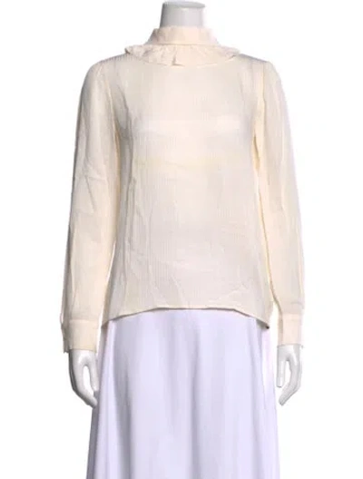 Pre-owned Miu Miu Vintage 2010 Blouse In Neutrals