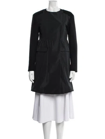 Pre-owned Miu Miu Vintage 2010 Coat In Black