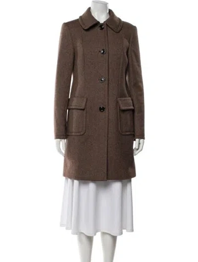 Pre-owned Miu Miu Vintage 2010 Coat In Brown