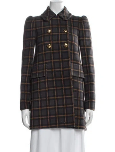 Pre-owned Miu Miu Vintage 2010 Coat In Gray