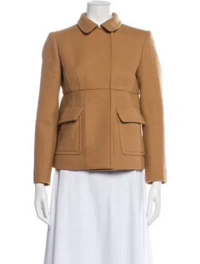 Pre-owned Miu Miu Vintage 2010 Coat In Neutral