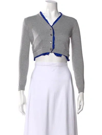 Pre-owned Miu Miu Vintage 2010 Sweater In Gray