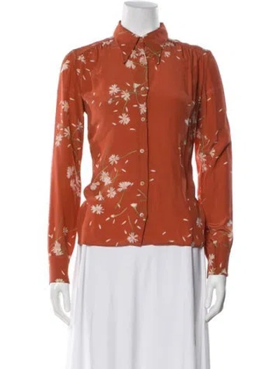 Pre-owned Miu Miu Vintage 2011 Blouse In Orange