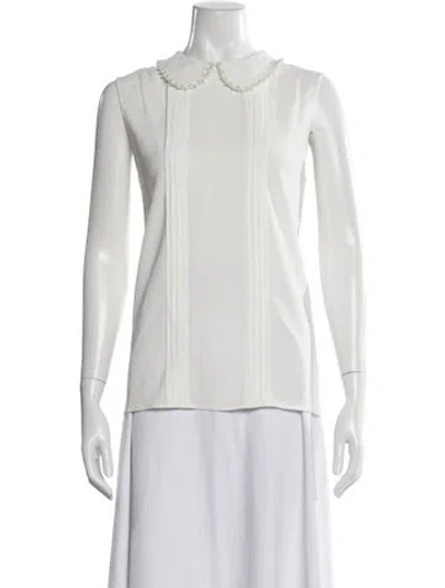 Pre-owned Miu Miu Vintage 2011 Blouse In White