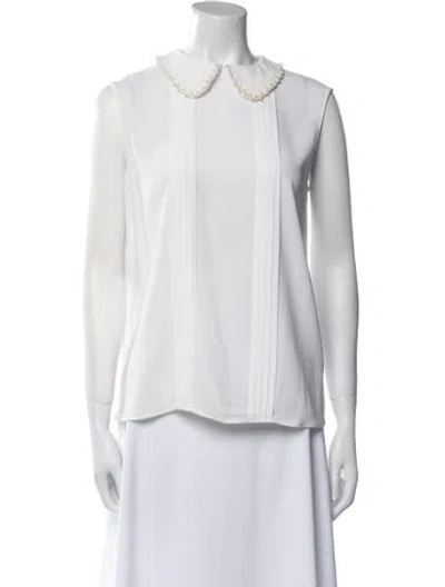 Pre-owned Miu Miu Vintage 2011 Blouse In White