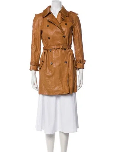 Pre-owned Miu Miu Vintage 2011 Trench Coat In Neutral