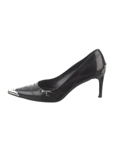 Pre-owned Miu Miu Vintage Brogues Pumps In Black