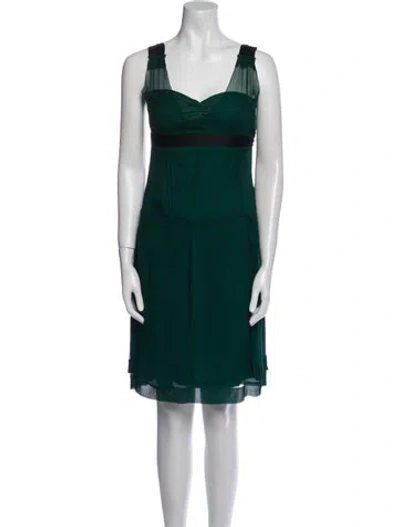 Pre-owned Miu Miu Vintage Dress In Green