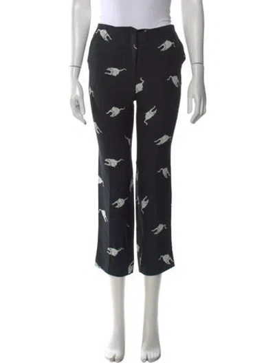 Pre-owned Miu Miu Vintage Flared Pants In Black