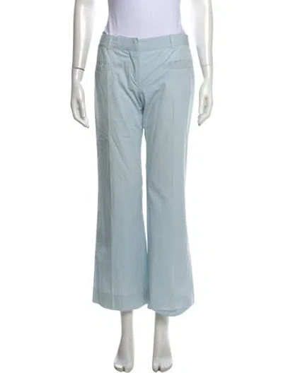 Pre-owned Miu Miu Vintage Flared Pants In Blue