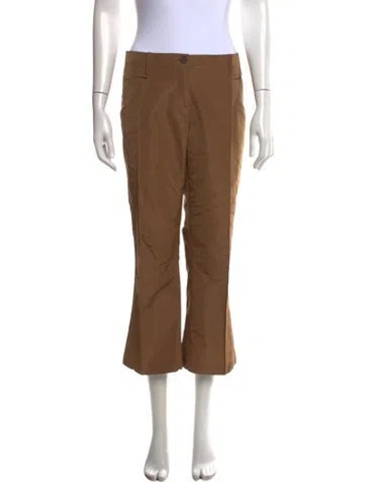 Pre-owned Miu Miu Vintage Flared Pants In Brown