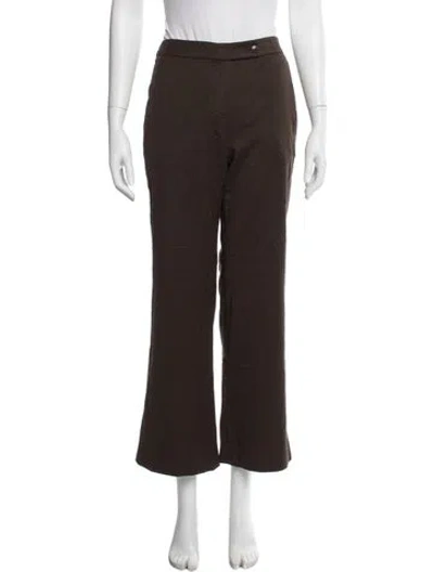 Pre-owned Miu Miu Vintage Flared Pants In Brown