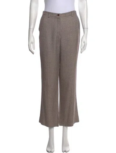 Pre-owned Miu Miu Vintage Flared Pants W/ Tags In Neutrals