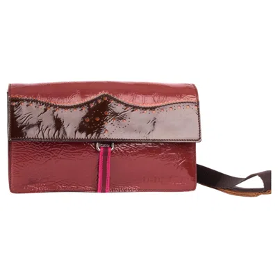 Pre-owned Miu Miu Vintage F/w 1999 Brown Patent Crossbody Bag