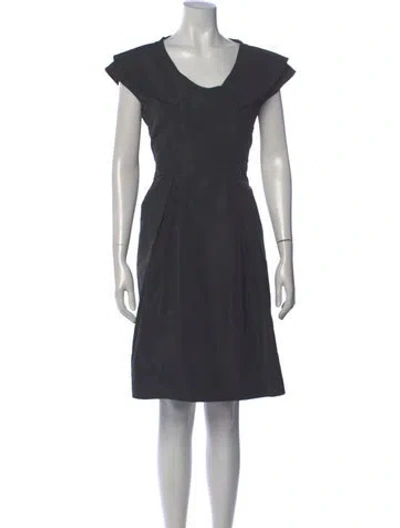 Pre-owned Miu Miu Vintage Knee-length Dress In Black