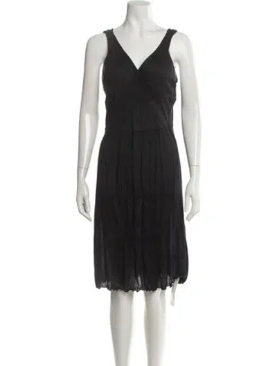 Pre-owned Miu Miu Vintage Knee-length Dress In Black