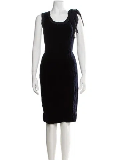 Pre-owned Miu Miu Vintage Knee-length Dress In Blue