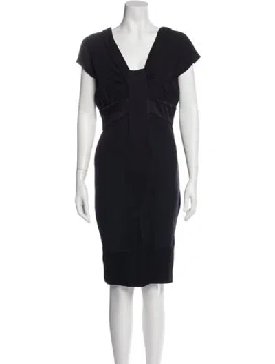 Pre-owned Miu Miu Vintage Knee-length Dress In Blue