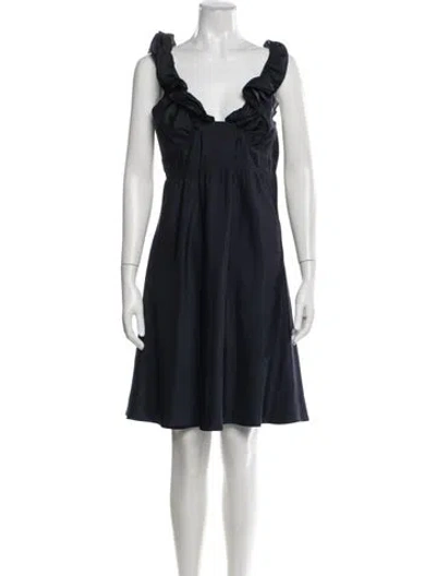 Pre-owned Miu Miu Vintage Knee-length Dress In Blue