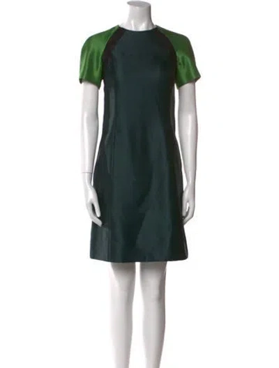 Pre-owned Miu Miu Vintage Knee-length Dress In Green