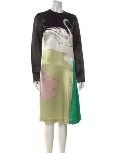 Pre-owned Miu Miu Vintage Knee-length Dress In Green