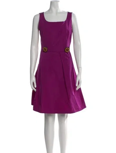 Pre-owned Miu Miu Vintage Knee-length Dress In Purple