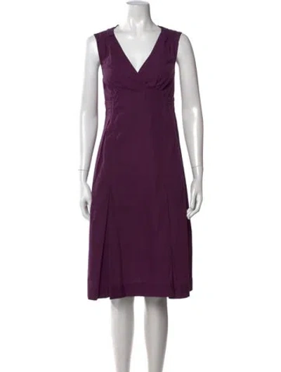Pre-owned Miu Miu Vintage Knee-length Dress In Purple