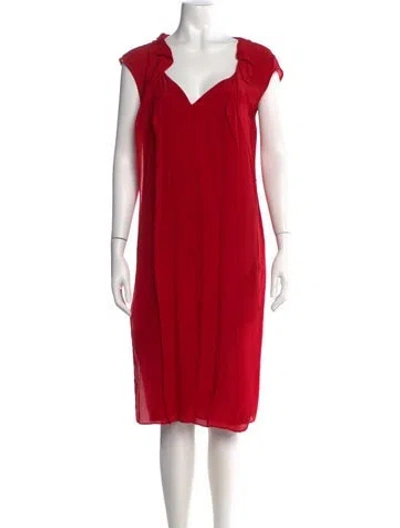 Pre-owned Miu Miu Vintage Knee-length Dress In Red
