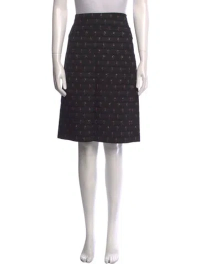 Pre-owned Miu Miu Vintage Knee-length Skirt In Black