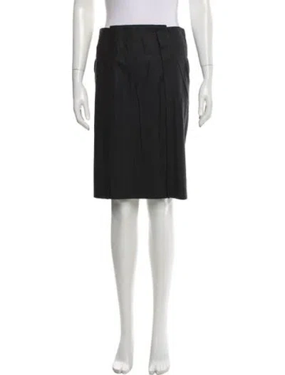 Pre-owned Miu Miu Vintage Knee-length Skirt In Gray