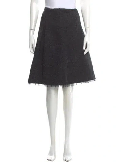 Pre-owned Miu Miu Vintage Knee-length Skirt In Gray