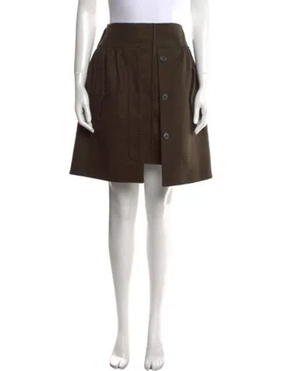 Pre-owned Miu Miu Vintage Knee-length Skirt In Green