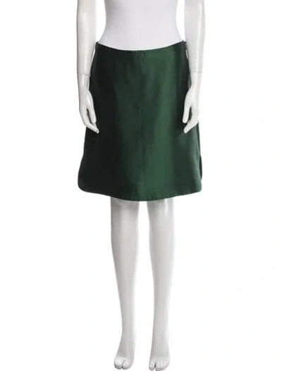Pre-owned Miu Miu Vintage Knee-length Skirt In Green