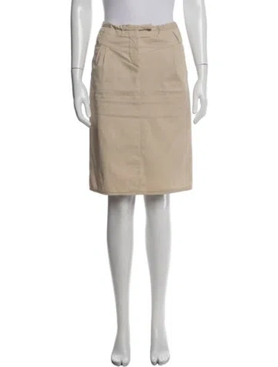 Pre-owned Miu Miu Vintage Knee-length Skirt In Neutrals