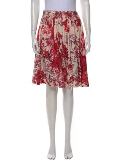 Pre-owned Miu Miu Vintage Knee-length Skirt In Red