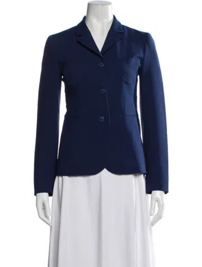 Pre-owned Miu Miu Vintage Late 1990's - Early 2000's Blazer In Blue