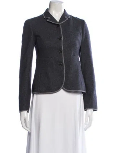 Pre-owned Miu Miu Vintage Late 1990's - Early 2000's Blazer In Grey