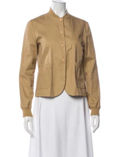 Pre-owned Miu Miu Vintage Late 1990's - Early 2000's Bomber Jacket In Neutrals