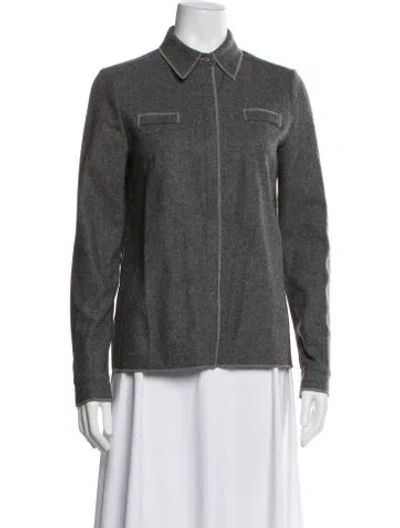 Pre-owned Miu Miu Vintage Late 1990's - Early 2000's Jacket In Gray