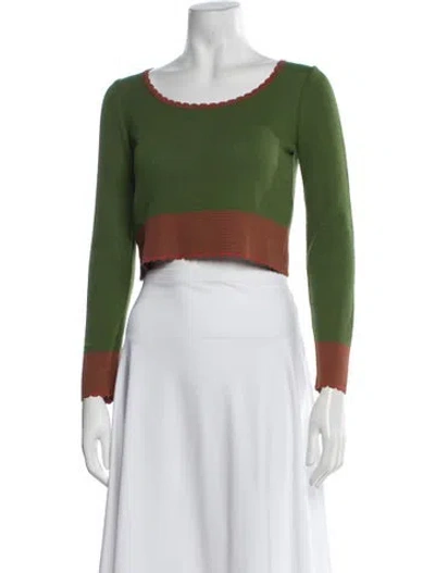 Pre-owned Miu Miu Vintage Late 1990's - Early 2000's Sweater In Green