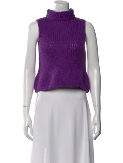Pre-owned Miu Miu Vintage Late 1990's - Early 2000's Sweater In Purple