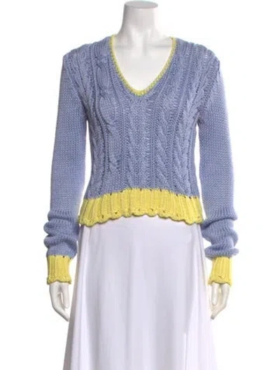 Pre-owned Miu Miu Vintage Late 1990's - Early 2000's Sweater In Purple