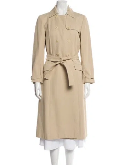 Pre-owned Miu Miu Vintage Late 1990's - Early 2000's Trench Coat In Neutral