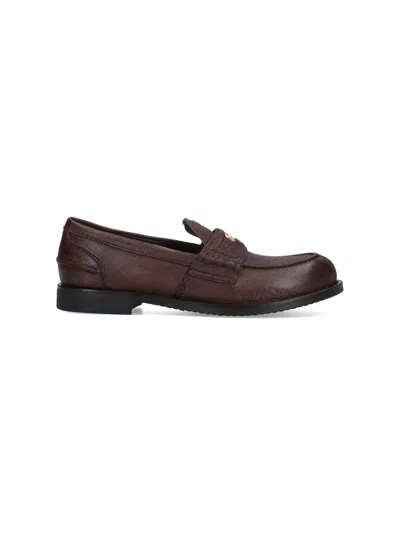 Miu Miu 'vintage' Loafers In Brown