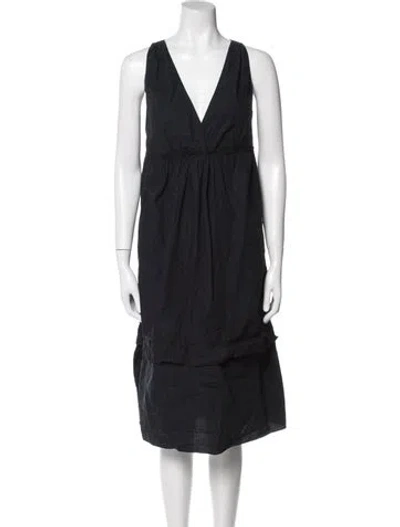 Pre-owned Miu Miu Vintage Midi Length Dress In Blue