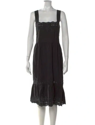 Pre-owned Miu Miu Vintage Midi Length Dress In Blue
