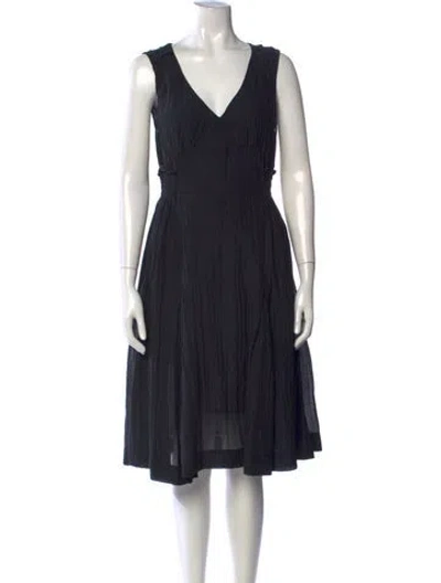 Pre-owned Miu Miu Vintage Midi Length Dress In Blue