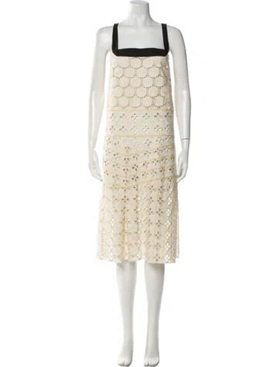 Pre-owned Miu Miu Vintage Midi Length Dress In Multi