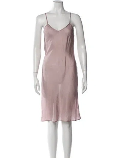 Pre-owned Miu Miu Vintage Midi Length Dress In Purple
